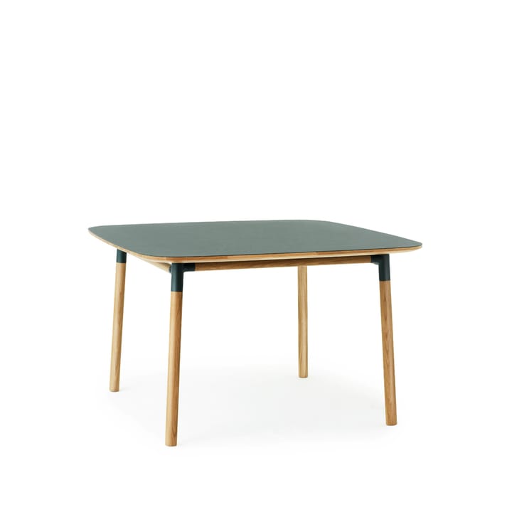 Form dining table 120x120 cm - Green. oak legs - Normann Copenhagen