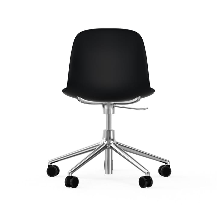 Form swivel chair, 5W office chair, Black, aluminium, wheels Normann Copenhagen