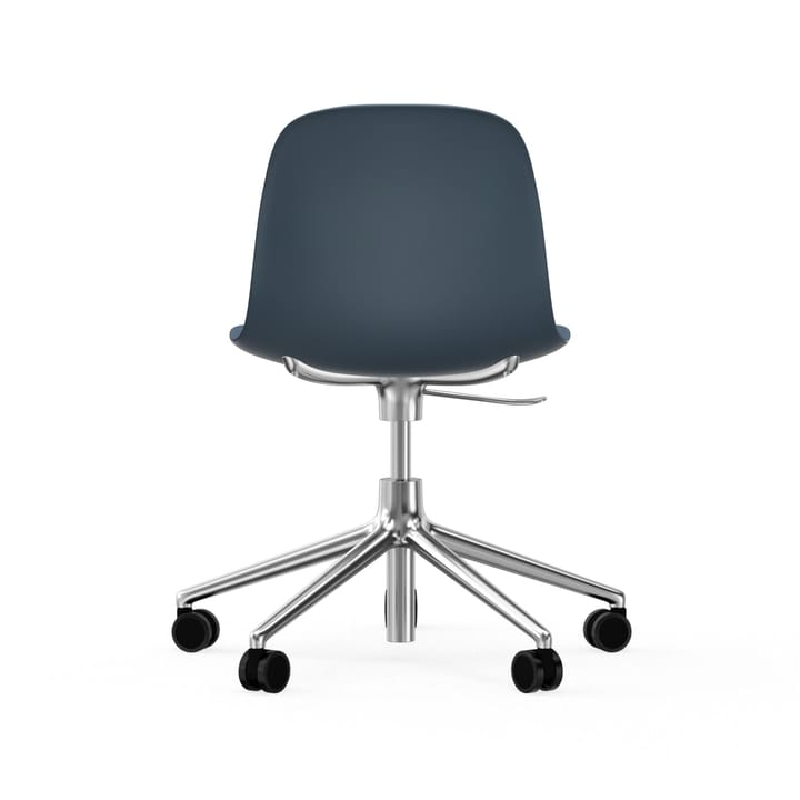 Form swivel chair, 5W office chair, Blue, aluminium wheels Normann Copenhagen