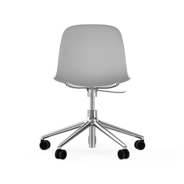 Form swivel chair, 5W office chair - White, aluminium, wheels - Normann Copenhagen