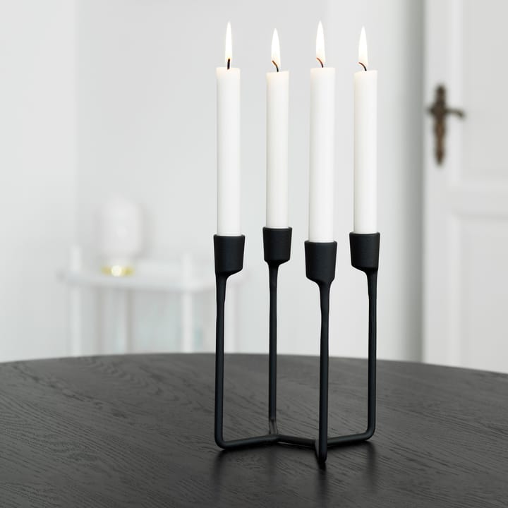 Heima candleholder, black Normann Copenhagen