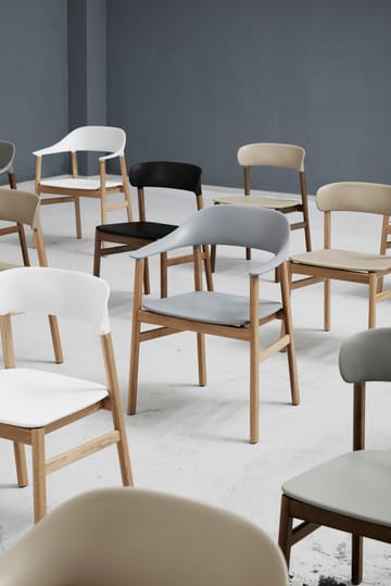 Herit armchair oak - Grey - Normann Copenhagen