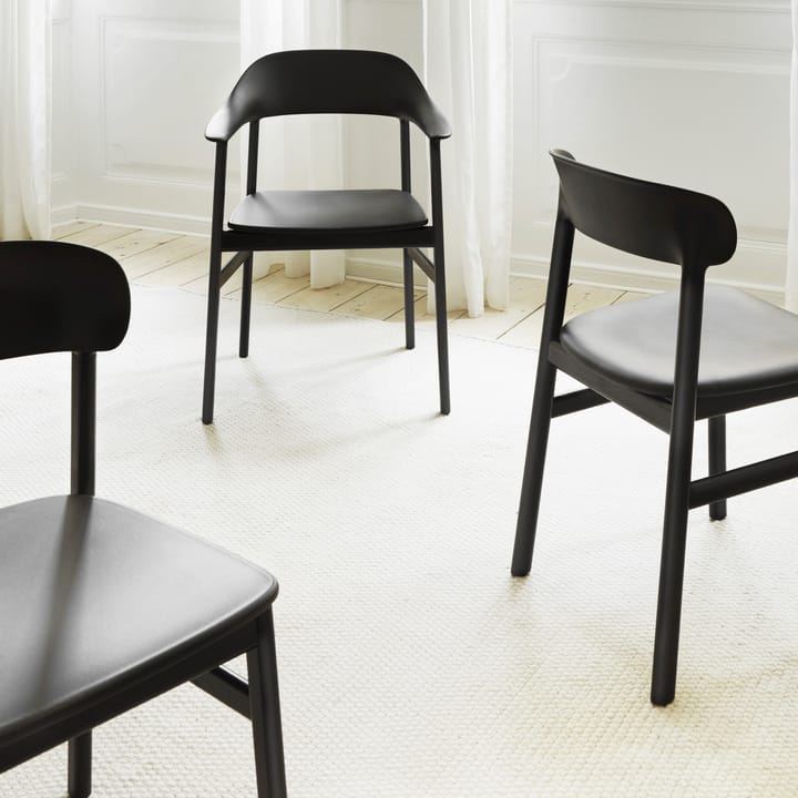 Herit chair leather-black oak, black Normann Copenhagen