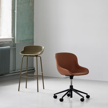 Hyg barstool metal legs 65 cm - Olive green - Normann Copenhagen