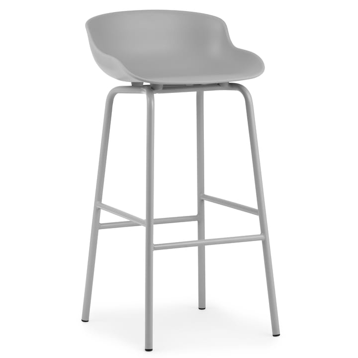 Hyg barstool metal legs 75 cm - Grey - Normann Copenhagen