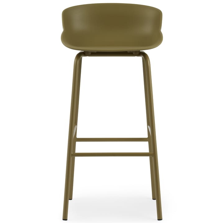 Hyg barstool metal legs 75 cm, Olive-green Normann Copenhagen