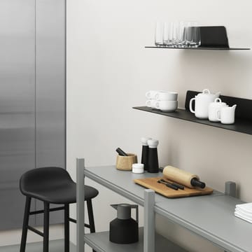 Jet shelf - Black, aluminium, 160 cm - Normann Copenhagen