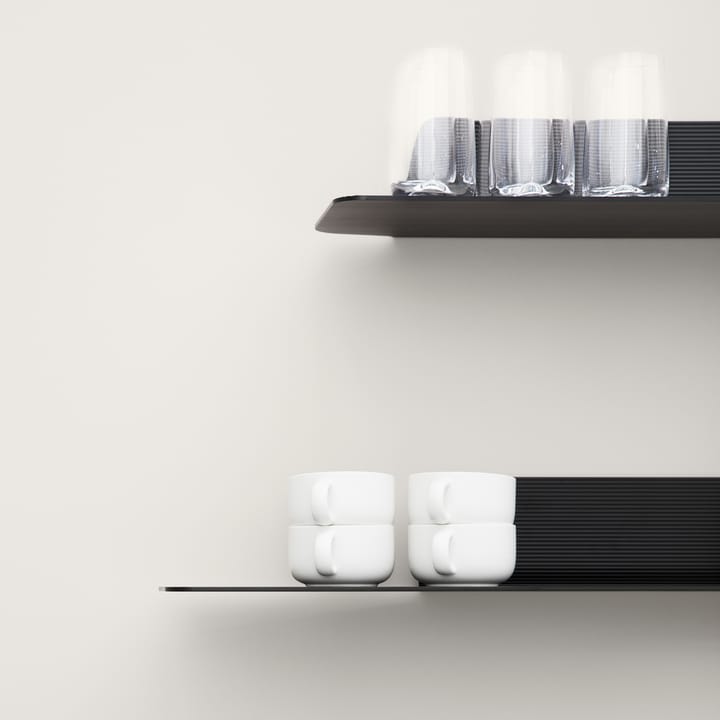 Jet shelf, Black, aluminium, 160 cm Normann Copenhagen