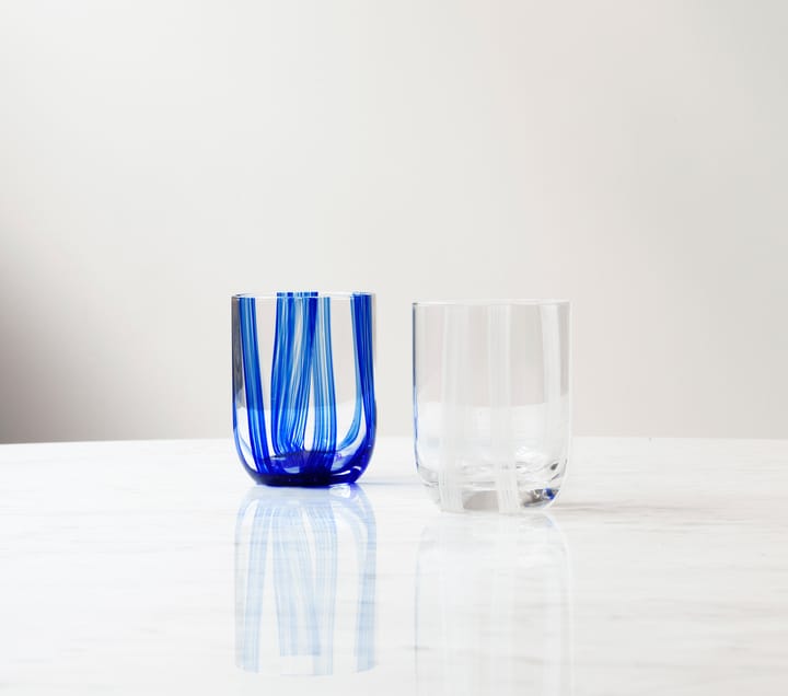 Stripe glass 39 cl, White Stripes Normann Copenhagen