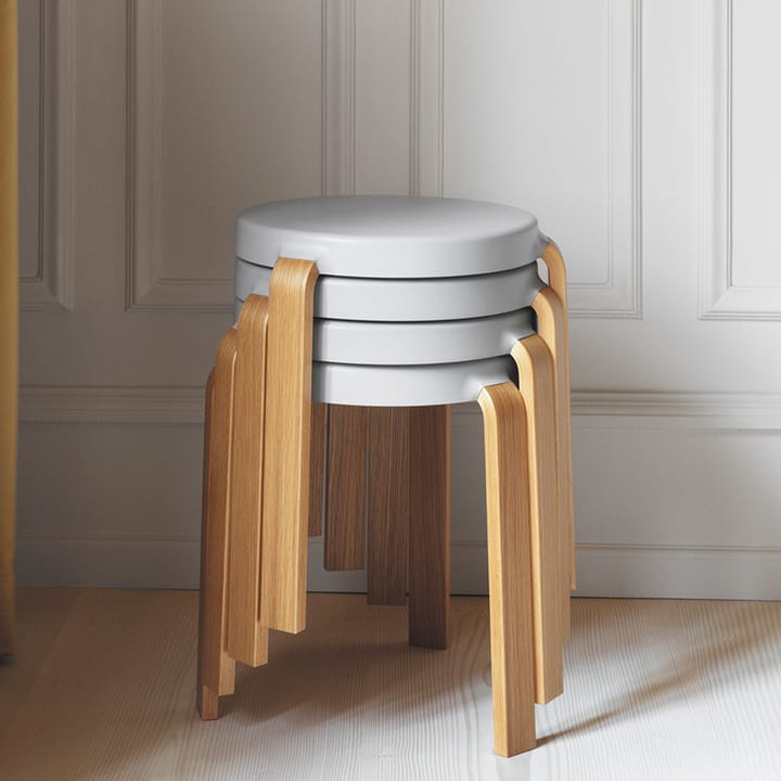 Tap stool, Black, walnut legs Normann Copenhagen