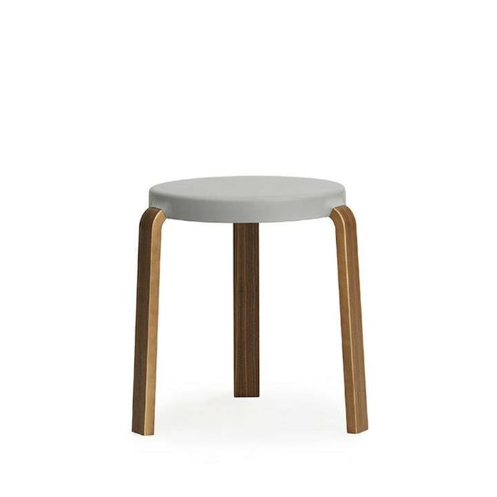 Tap stool - Grey, walnut legs - Normann Copenhagen