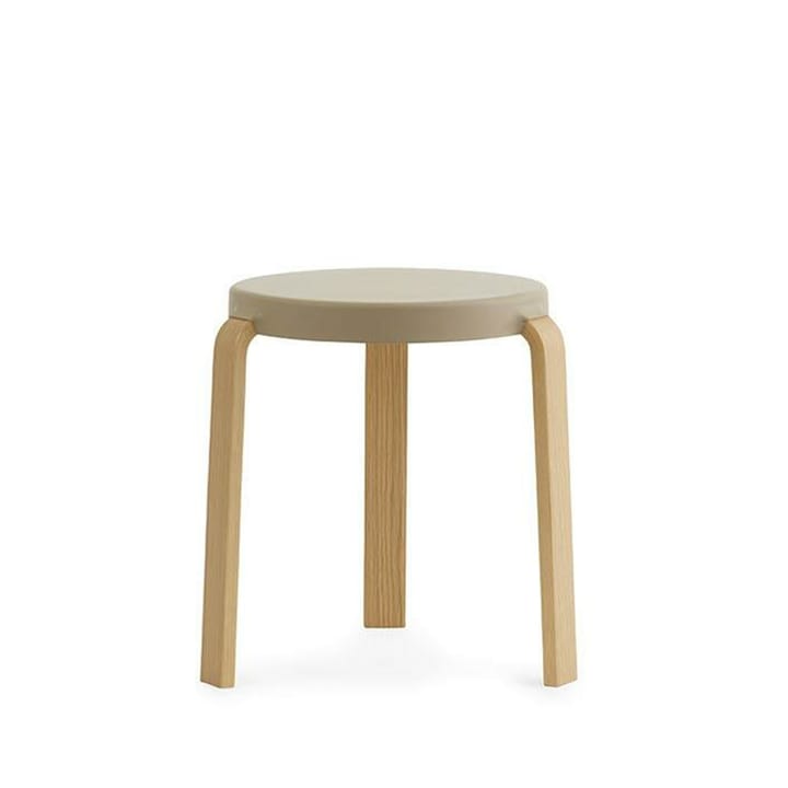 Tap stool - Sand, oak legs - Normann Copenhagen