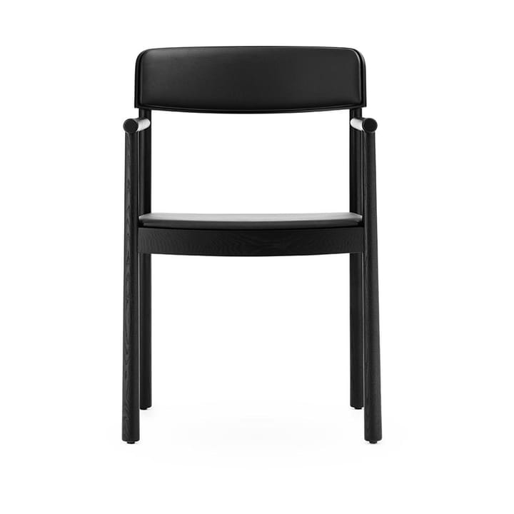 Timb armchair with cushion, Black/ Ultra Leather - Black Normann Copenhagen