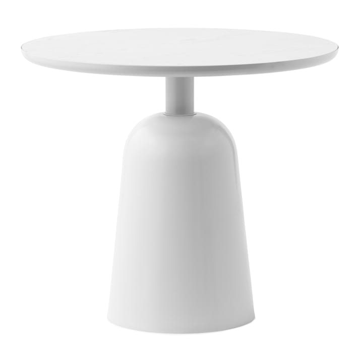 Turn adjustable table Ø55 cm, warm grey Normann Copenhagen