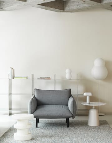 Turn adjustable table Ø55 cm - White marble - Normann Copenhagen