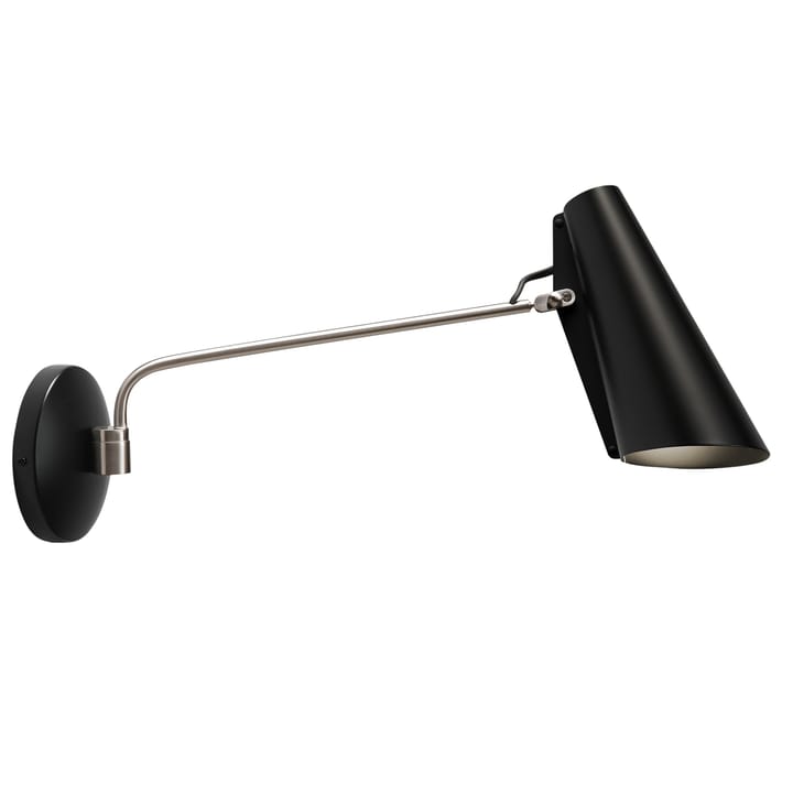 Birdy wall lamp, black-steel Northern