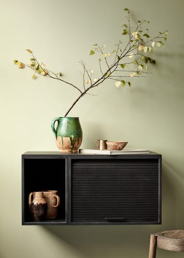 Hifive cabinet with jalusi door - Blackpainted oak - Northern