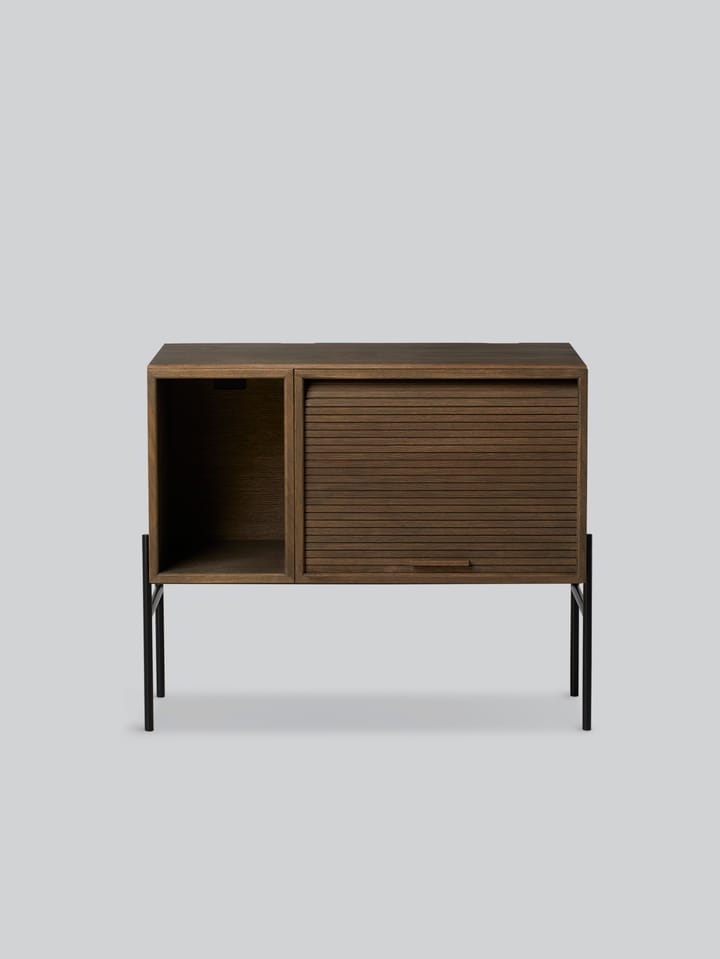 Hifive cabinet with jalusi door, Oak smoked Northern