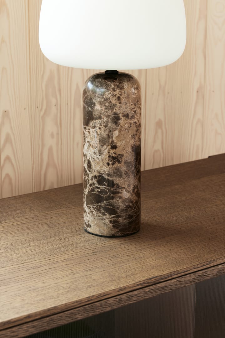 Kin table lamp 40 cm, Brown marble Northern