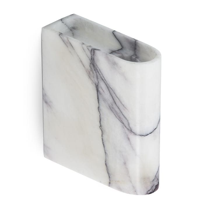 Monolith candle holder vägg, Mixed white marble Northern