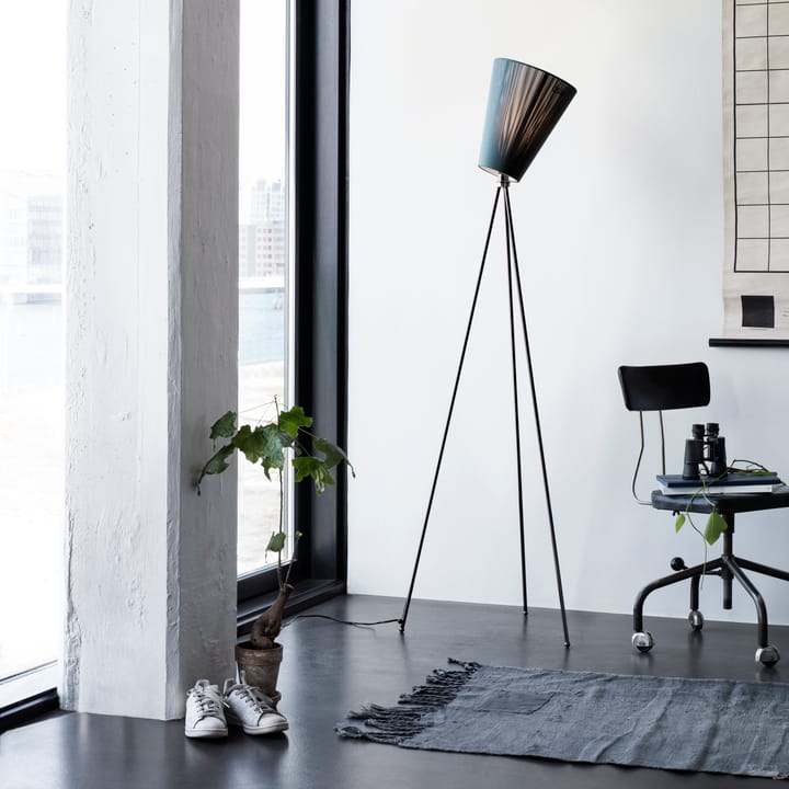 Oslo Wood floor lamp shade, Black Northern