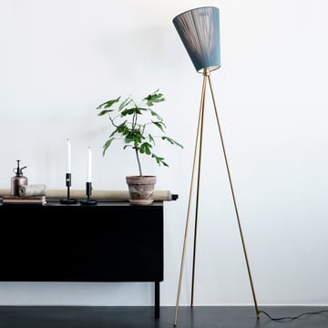 Oslo Wood floor lamp shade - Green - Northern