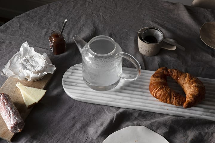 Podium tray 90 cm, Mixed white marble Northern