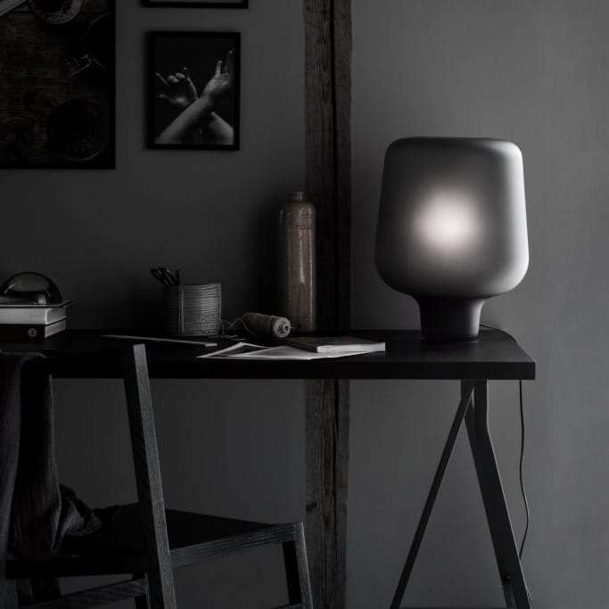 Say my name table lamp, smoked grey matte Northern