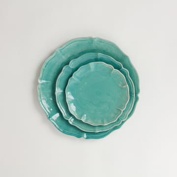 Judith large dinner plate Ø34 cm - Turquoise - Olsson & Jensen