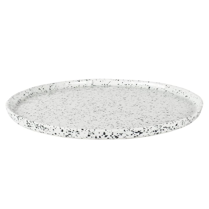 Poppi plate 27 cm, white-black Olsson & Jensen