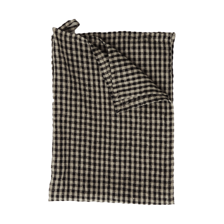 Vipa tea towel linen 45x65 cm, Black Sand Olsson & Jensen