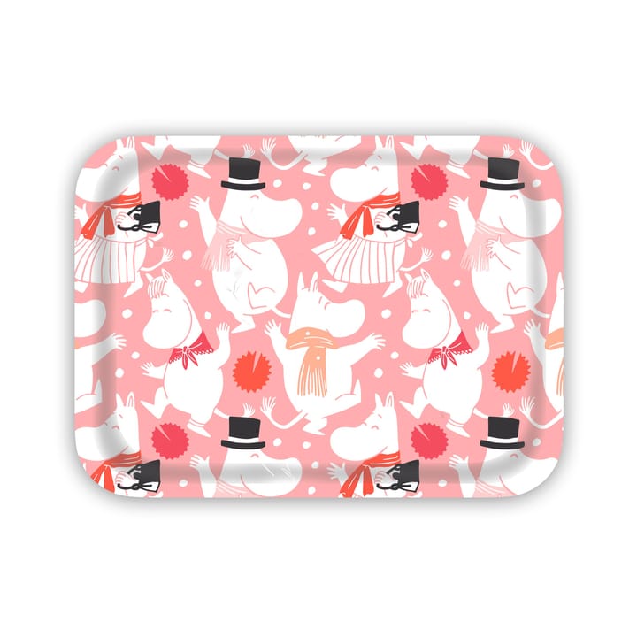 Moomin celebration tray 27x20 cm, White-pink Opto Design