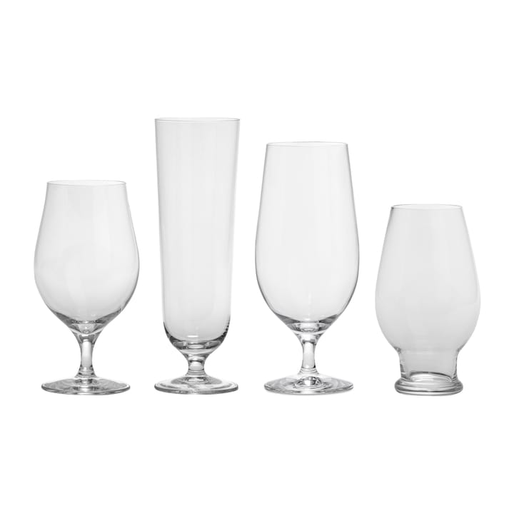 Beer tasting kit beer glass 4 pieces - Clear - Orrefors