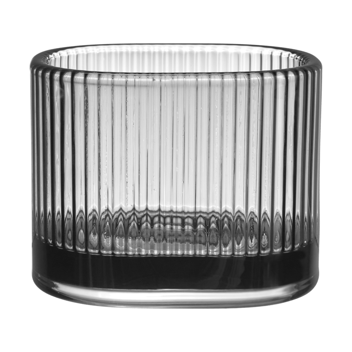 Magica candle holder super ellipse 7 cm, Grey Orrefors