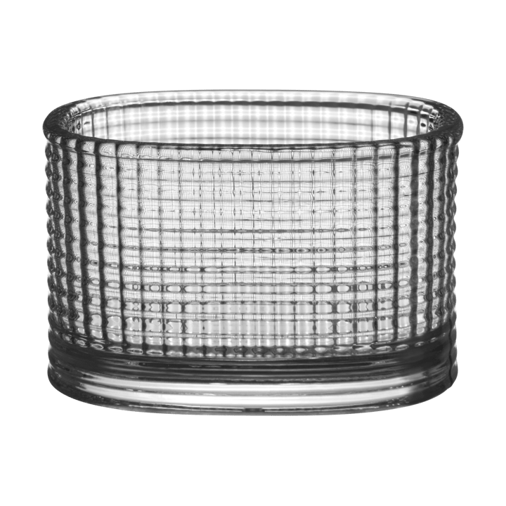 Magica tealight holder super ellipse 5 cm, Grey Orrefors