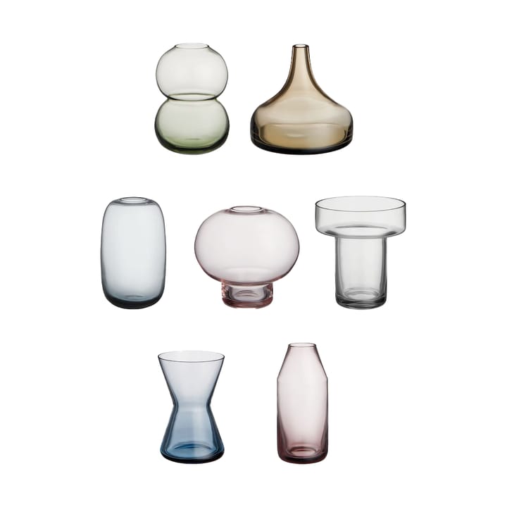 Midsummer Mini Vases 7 pieces - Multi - Orrefors