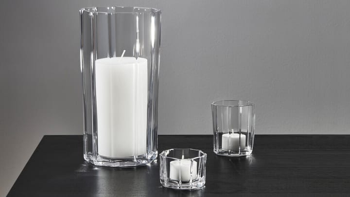 Reed candle holder 8,5 cm, Clear Orrefors