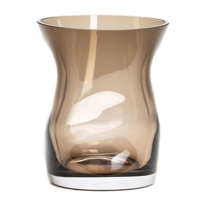 Squeeze tulip vase 18 cm, Brown Orrefors