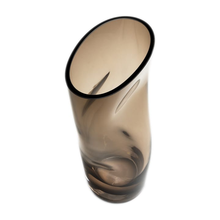 Squeeze vase 23 cm, Brown Orrefors