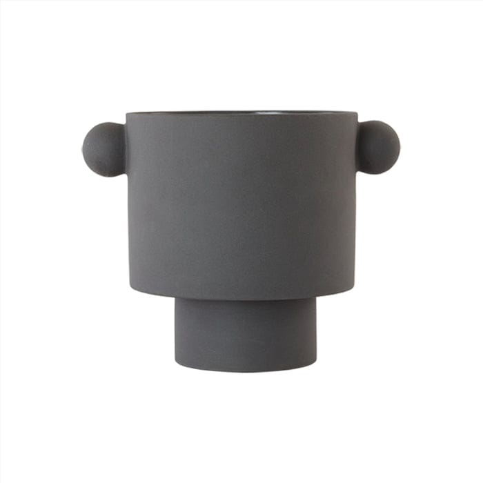 Inka Kana pot large 23 cm - Anthracite - OYOY