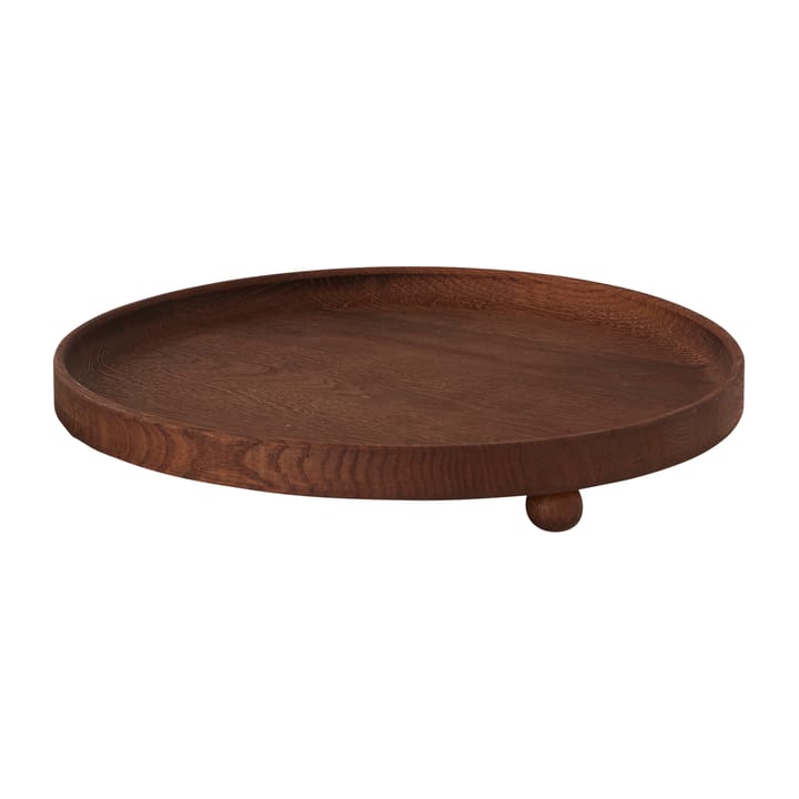 Inka wooden tray round Ø30 cm, Dark OYOY