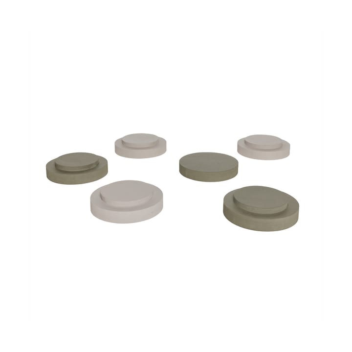 Iro stackable stool, Olive-clay OYOY