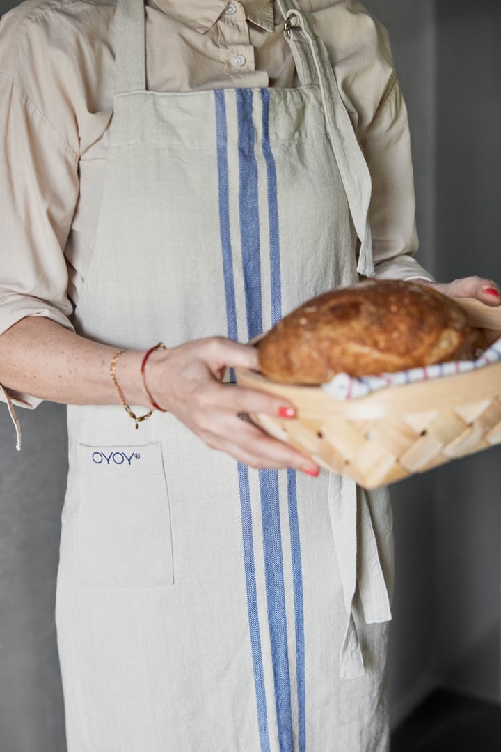 Linen apron, Blue OYOY