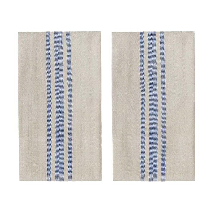 Linu kitchen towel 2-pack, Blue OYOY