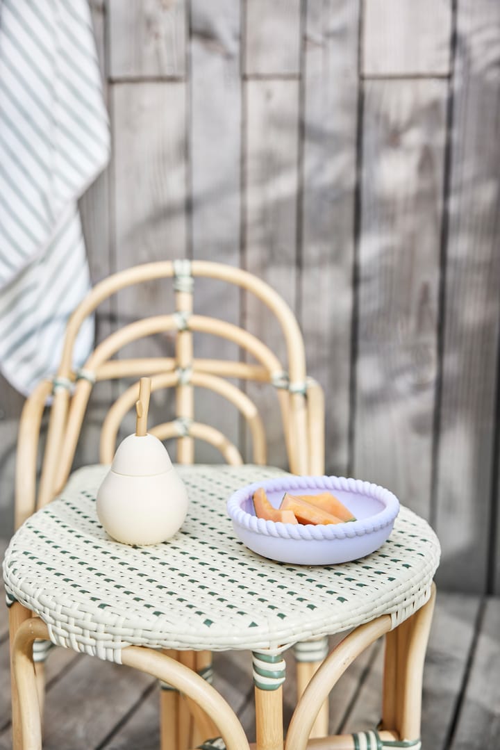 Mellow plate and bowl, Light Rubber-Lavender OYOY