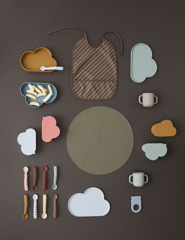 Mellow spoon 3-pack - Dusty Blue-taupe-pale mint - OYOY