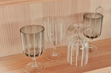 Mizu wine glass 2-pack - Grey-white - OYOY