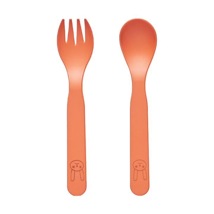 Pullo children's cutlery set, Apricot OYOY