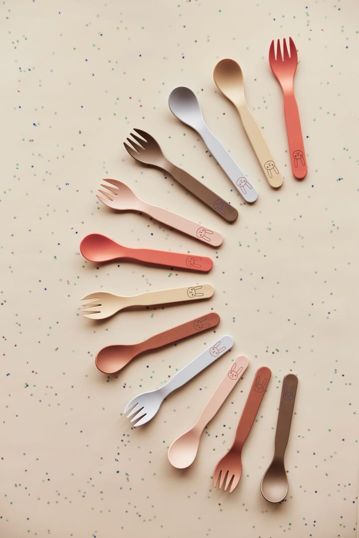 Pullo children's cutlery set, Apricot OYOY