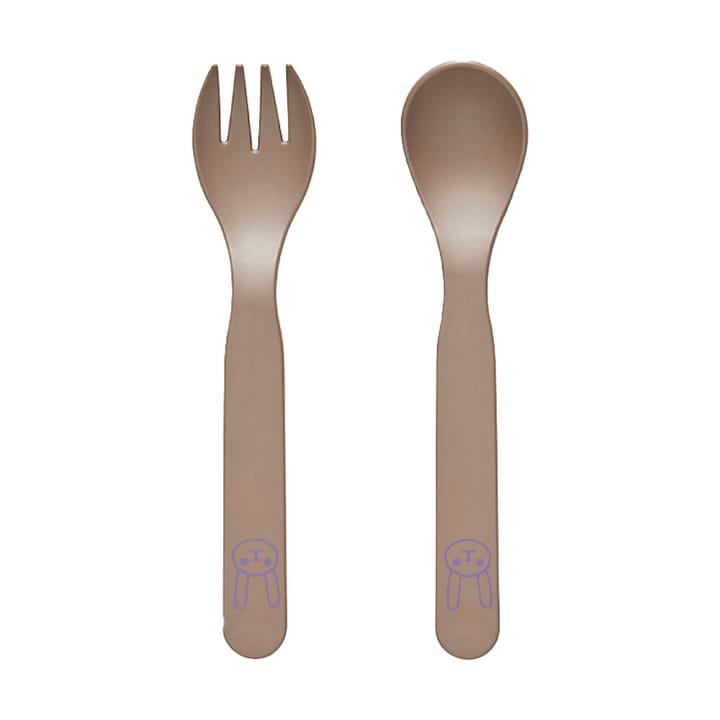 Pullo children's cutlery set, Taupe OYOY